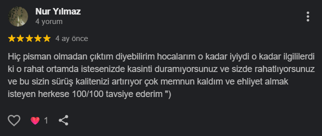Nur Yılmaz Yorum